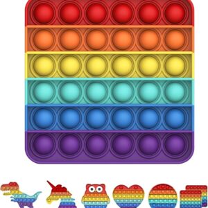 Push and Pop Bubble Sensory Fidget Toy, Silikon Sensorisches Angst Relief Finger Toys